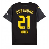 Fotbalové Dres Borussia Dortmund Donyell Malen #21 Venkovní 2024-25 Krátký Rukáv